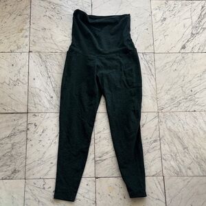 Beyond Yoga, Beyond the Bump, Hunter Green, Maternity, SpaceDye Leggings